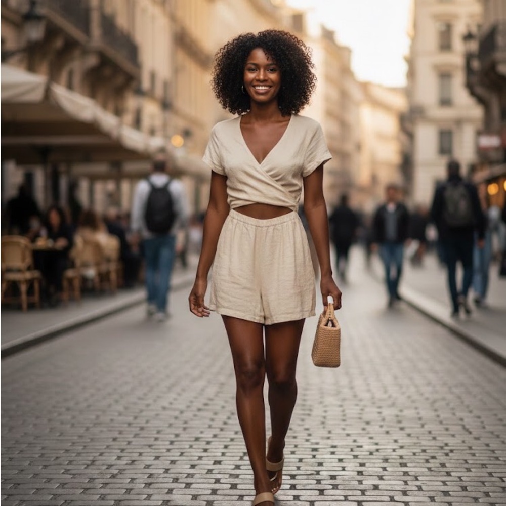 Princess Polly Cream Romper